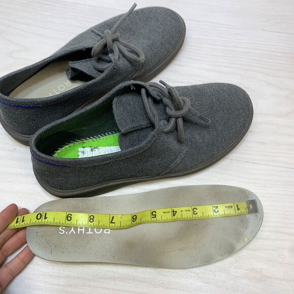 Rothys The Monty Shoes Men\'s Size 8.5‎ Gray Knit Chukka Sneakers main image 4